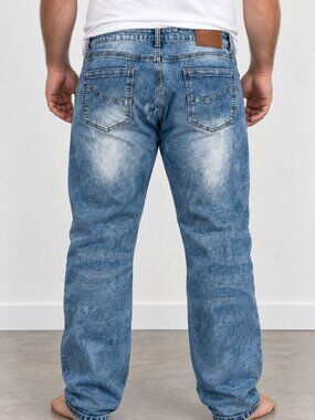 Brooklyn Laundry Men's Premium Denim Jeans 42x32 Straight Fit Y2K Vintage Style